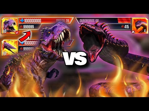 GOD OMEGA 09 vs GOD VALKYRIE 77 999 vs OUROBOROS 66 | Jurassic World: The Game