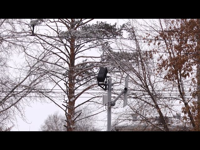 В Ангарске появился проекционный пешеходный переход