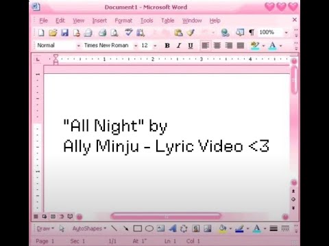 [Christian K-Pop] All Night - Ally Minju [prod. zuriel] (Official Lyric Video)