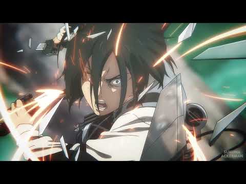 Mikasa and Annie VS Okapi Titan 4K - Shifters Helps Alliance | Attack on Titan Final Season Part 3 2