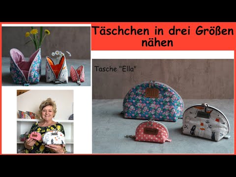 Kosmetiktasche in drei Größen nähen, open wide.