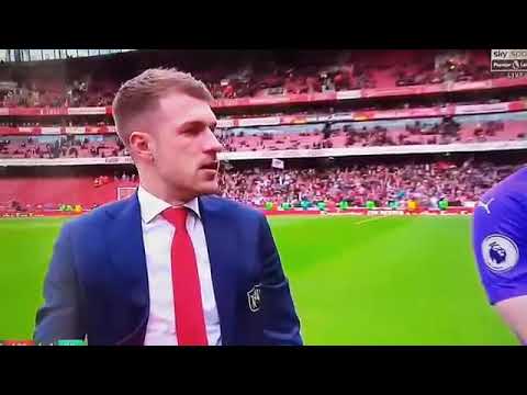 Aron Ramsey left Arsenal after 11 years. Emotional goodbye