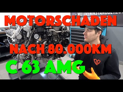 We disassemble a C63 AMG engine!