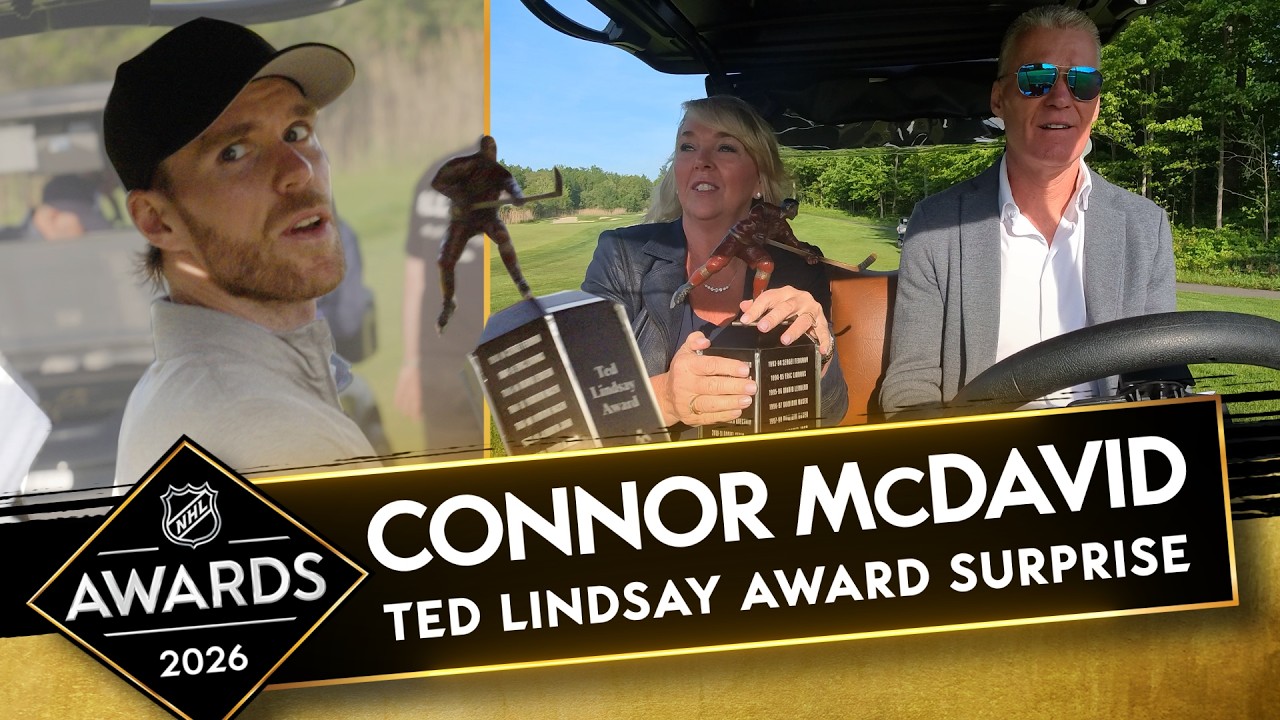 McDavid awarded Ted Lindsay Award on the Links! ⛳️⛳️⛳️