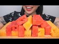 JUICY RED AND YELLOW WATERMELON ASMR EATING SOUNDS NO TALKING SAS ASMR