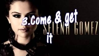 My top 6 favorite songs from Stars Dance By Selena Gomez