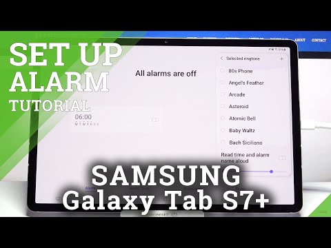 How to Set Up Alarm Clock in Samsung Galaxy Tab S7+?
