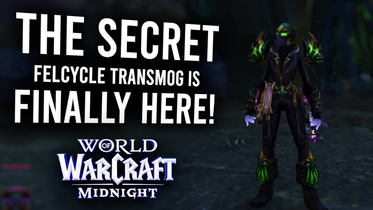 UNLOCK This Secret Transmog Set NOW! (Midnight 12.0.1 Felcycle Guide) - YouTube