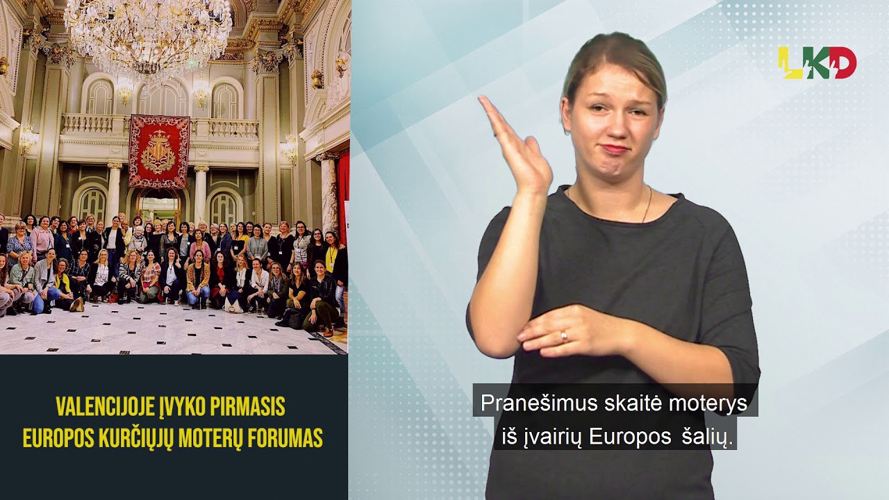 Pirmasis kurčiųjų moterų forumas Valencijoje