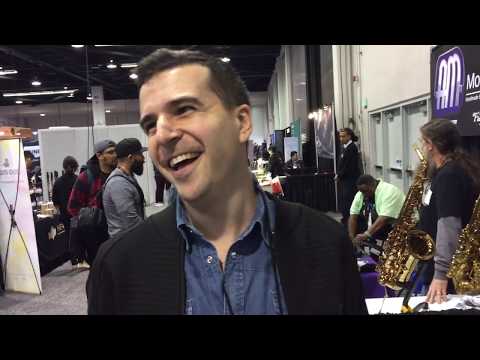 Roni Eytan plays the DM48 MIDI controller harmonica at NAMM 2020