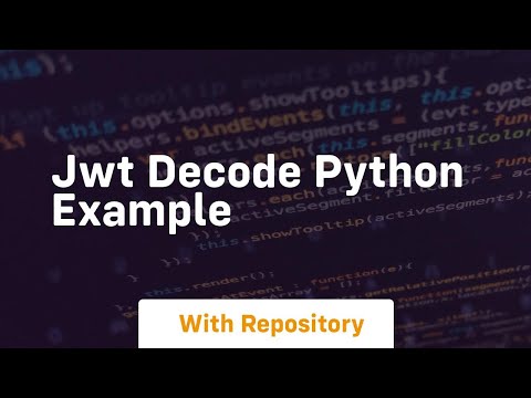 Jwt Decode Python Example