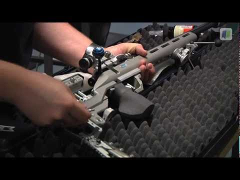 Het kleinkalibergeweer van de Nederlandse schutter Peter Hellenbrand