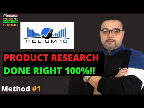 Amazon FBA - PRODUCT RESEARCH 2021 THE RIGHT WAY 100% ? Helium 10 TUTORIAL