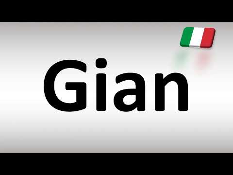 How to Pronounce Gian (Italian)