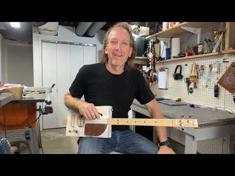 Are Cigar Box Guitars Hard To Play? Simple Strumming on a 3 String CBG with Mike Snowden in Open G