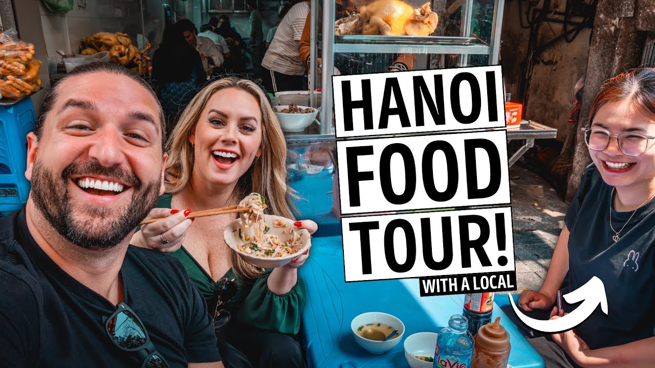 We Took a Street Food Tour in Hanoi with a Local…