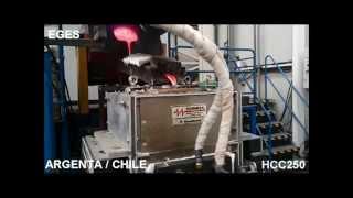 EGES - Argenta Chile-Horizontal Continuous Casting-HCC250kg. Induction Furnace