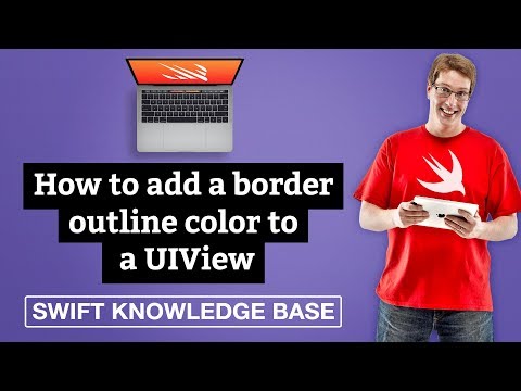 How to add a border outline color to a UIView – Swift 5