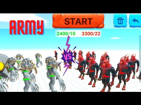 SCOURGE ARMY ATTACK INFERNALS ARMY -  ANIMAL REVOLT BATTLE SIMULATOR