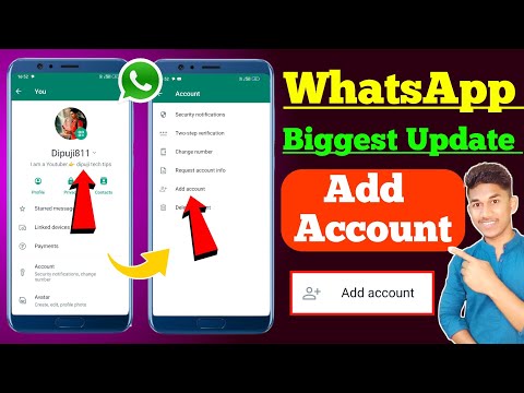 🔴 Good News: WhatsApp New Update 2023 | WhatsApp Add Account Features | WhatsApp Add Account Problem