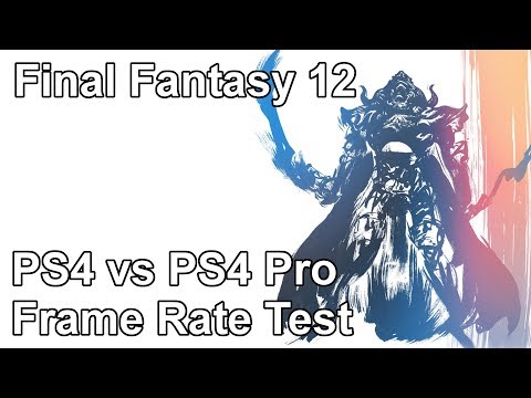 Final Fantasy 12 Zodiac Age PS4 vs PS4 Pro Frame Rate Test