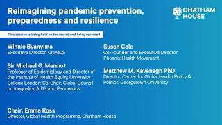Reimagining pandemic prevention, preparedness and resilience