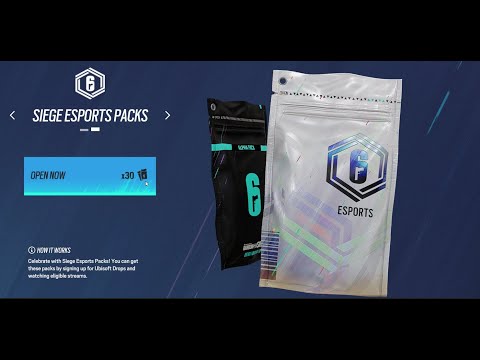 Opening 30 Esports Packs - Six Invitational 2022 - Tom Clancy's Rainbow Six Siege