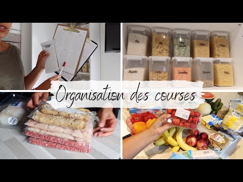 Organisation Des Courses: Liste- Menus de la semaine- Rangement- Meal prep...Famille de 5