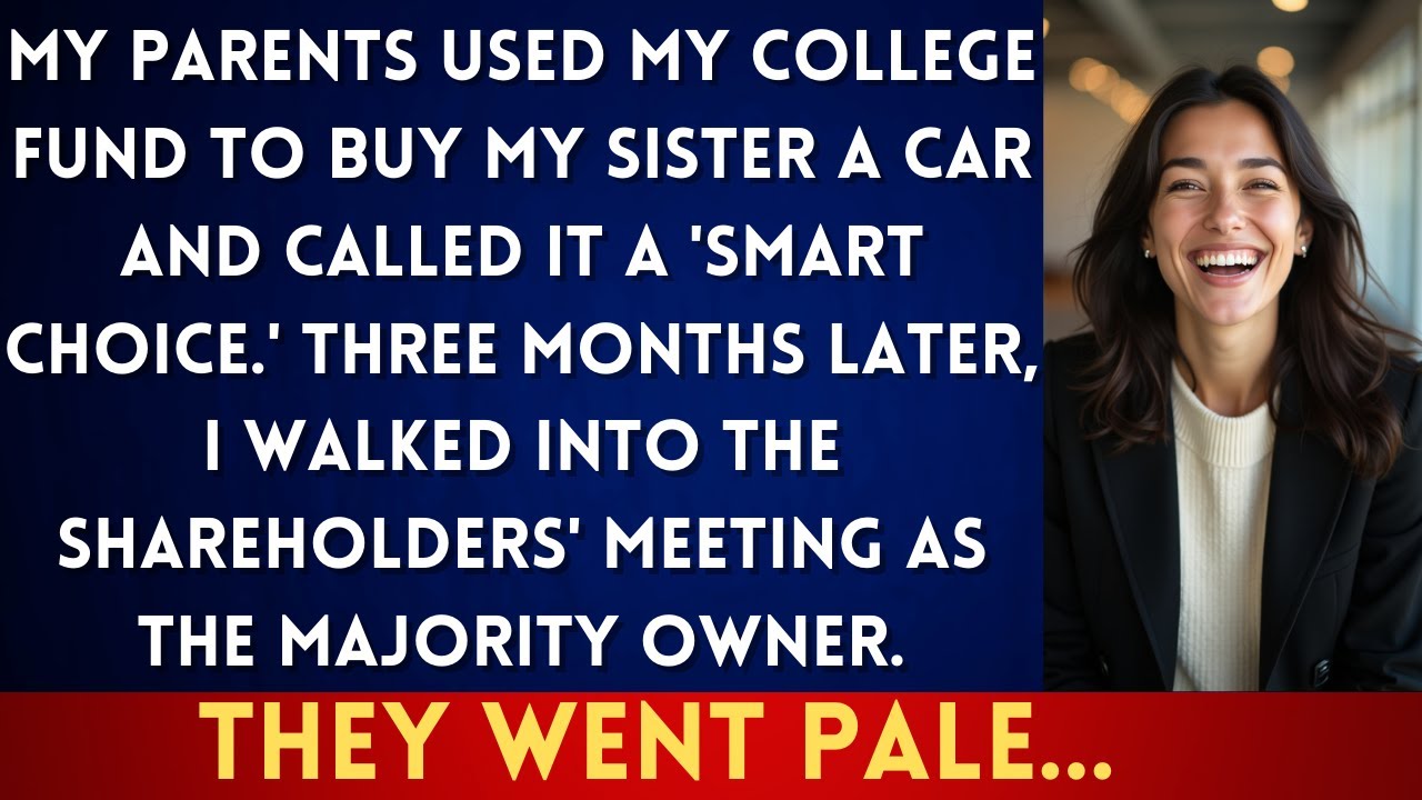 My Parents Stole My College Fund for My Sister—But I Secretly Owned Half Their Company...