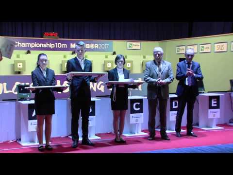 2017 European Championship 10m, Maribor, Slovenia   Victory Ceremony, Running Target Men Junior