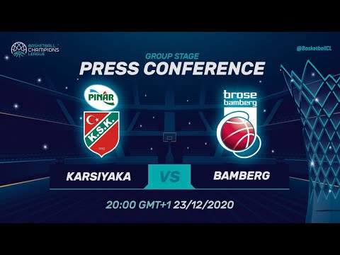 Pinar Karsiyaka v Brose Bamberg - Press Conference | Basketball Champions League 2020/21