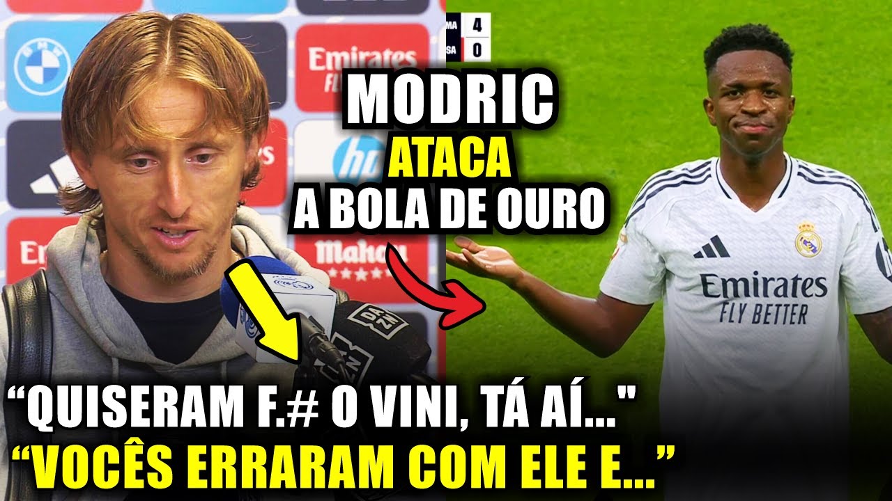 🚨EITA! Olha o SHOW DO VINI QUE FEZ MODRIC MANDAR UM RECADO PARA A BOLA DE OURO “VOCÊS ERRARAM E...”