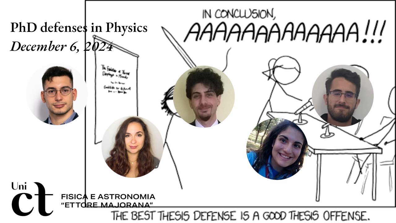 PhD defenses in Physics (Dec 6, 2024)