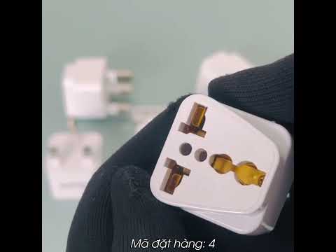 Ổ cắm du lịch MPE AD1 chân cắm dẹp