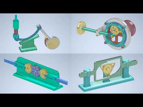 Mechanisms of Converting Rotational Motion into Linear Motion Part 6 - Mechanical principles