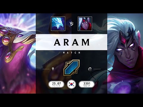 ARAM Match: Super Anivia vs Super Varus - KR server Patch 25.07