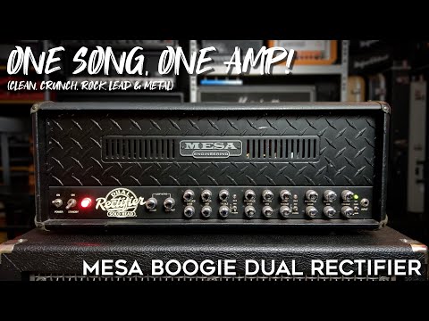 The MESA Dual Rectifier! How Versatile Is It? (clean, crunch, rock, leads & metal tones)