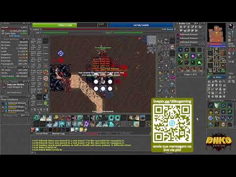 Tibia- CAMINHO PARA INFERNAL DEMON, SOUL WAR- HUNT 40MIN