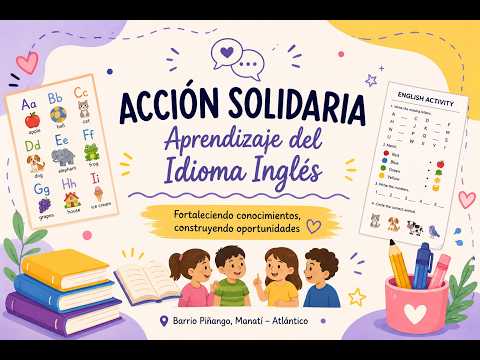 Acción solidaria, aprendizaje del idioma inglés,
