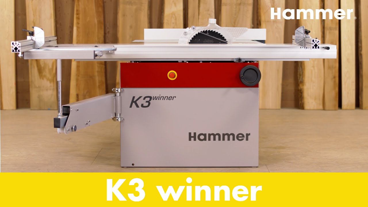 Vídeo do produto Esquadrejadeira de Precisão Hammer K3 Winner Comfort - Mesa Deslizante 2.050 mm