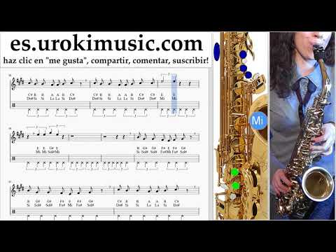 Tutorial de Saxofon (tenor) Imagine Dragons - Next To Me Clases Notas um-ih927