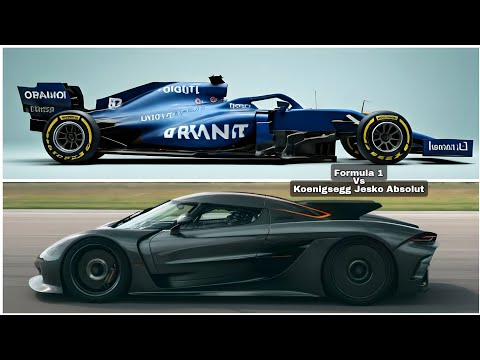 F1 Car Vs Koenigsegg Jesko Absolut Acceleration Comparison 0-330 km/h