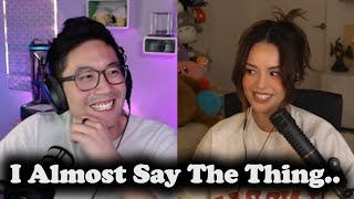 Valkyrae Almost Baits Ryan Leaking Stuff