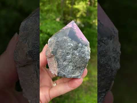 Rhodonite 3" Large Polished & Raw Point Crystal Reiki Wicca Love Forgiveness 28836S