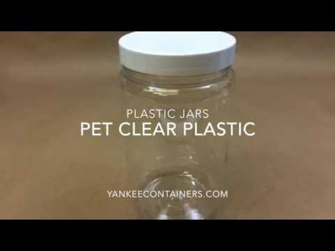 PET Clear Plastic Jars