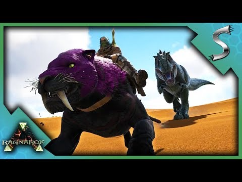 TEASING A GIGA & TAMING KIBBLE FARM CREATURES! - Ark: RAGNAROK [DLC Gameplay S3E18]