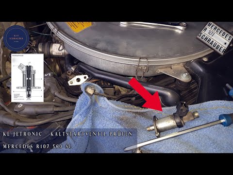 KE-Jetronic - Checking the cold start valve on a Mercedes R107 560SL