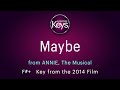 MAYBE, from the musical, ANNIE  - in F#+  (key from the 2014 Film)  with LYRICS