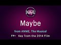 MAYBE From The Musical ANNIE In F Key From The 2014 Film With LYRICS