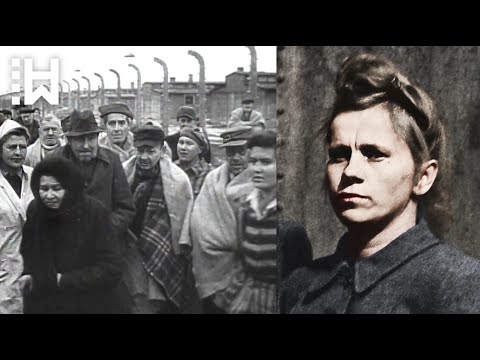 Execution of ruthless Nazi Guard at Auschwitz & Bergen Belsen conc. camps - Elisabeth Volkenrath